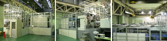 射出成型用クリーンブース背面・正面・天井